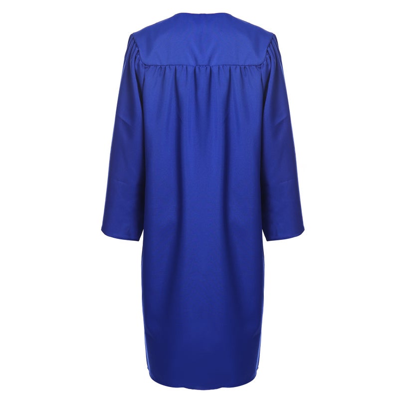 FtyFty Unisex Adult Matte Graduation Cap and Gown Tassel Set (Royal Blue, 42"(4'9"-4'11")) - Image 3